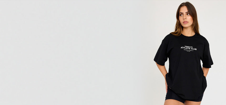 Oversized T-shirt til fitnesscenteret