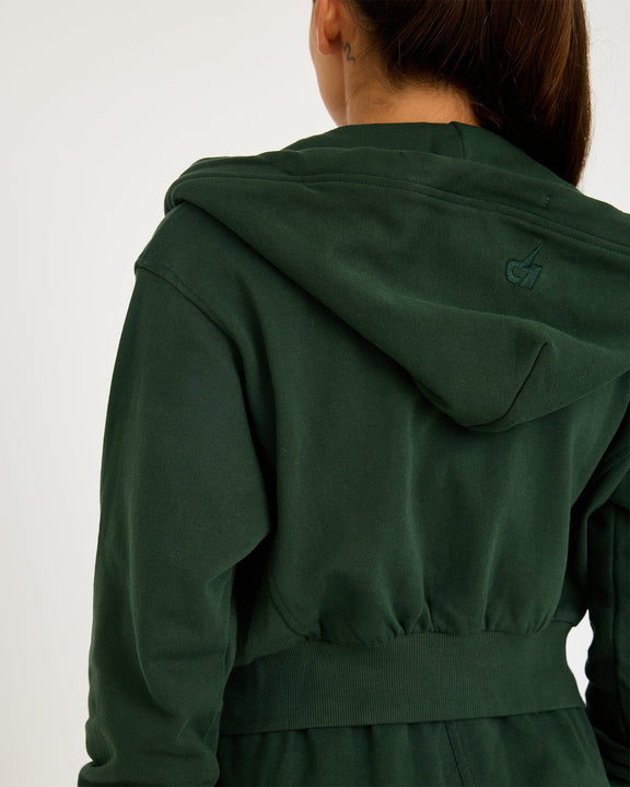 Core Classic Cropped Zip Hoodie - hover image